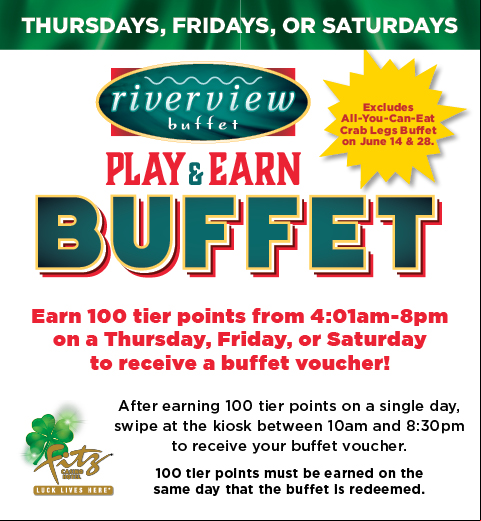 Fz32409 Play & Earn Buffet Thursdays Saturdays June 480X520 Dgtl